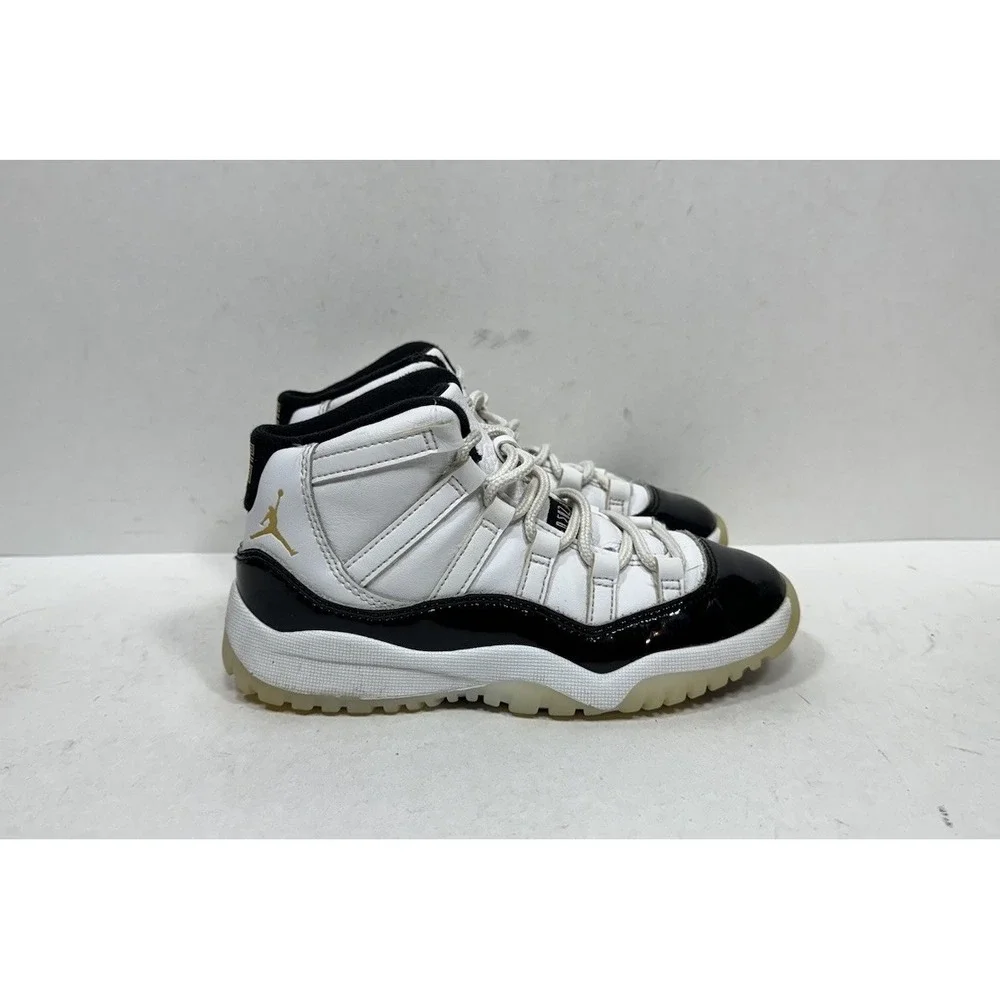 Air Jordan 11 Dmp Gratitude Shoes Boys‎ Size 13C White Basketball 378039-170